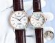 Replica Rolex Cellini Gold Dial Rose Gold Bezel Couple Leather Strap Watch (5)_th.jpg